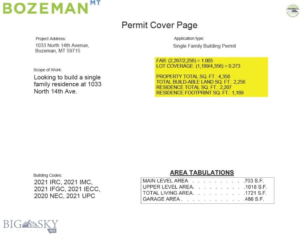 1033 N 14th, Bozeman MT 59715