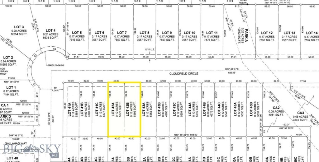 TBD Cloudfield (Lots 42A, 42B) Circle, Bozeman MT 59718